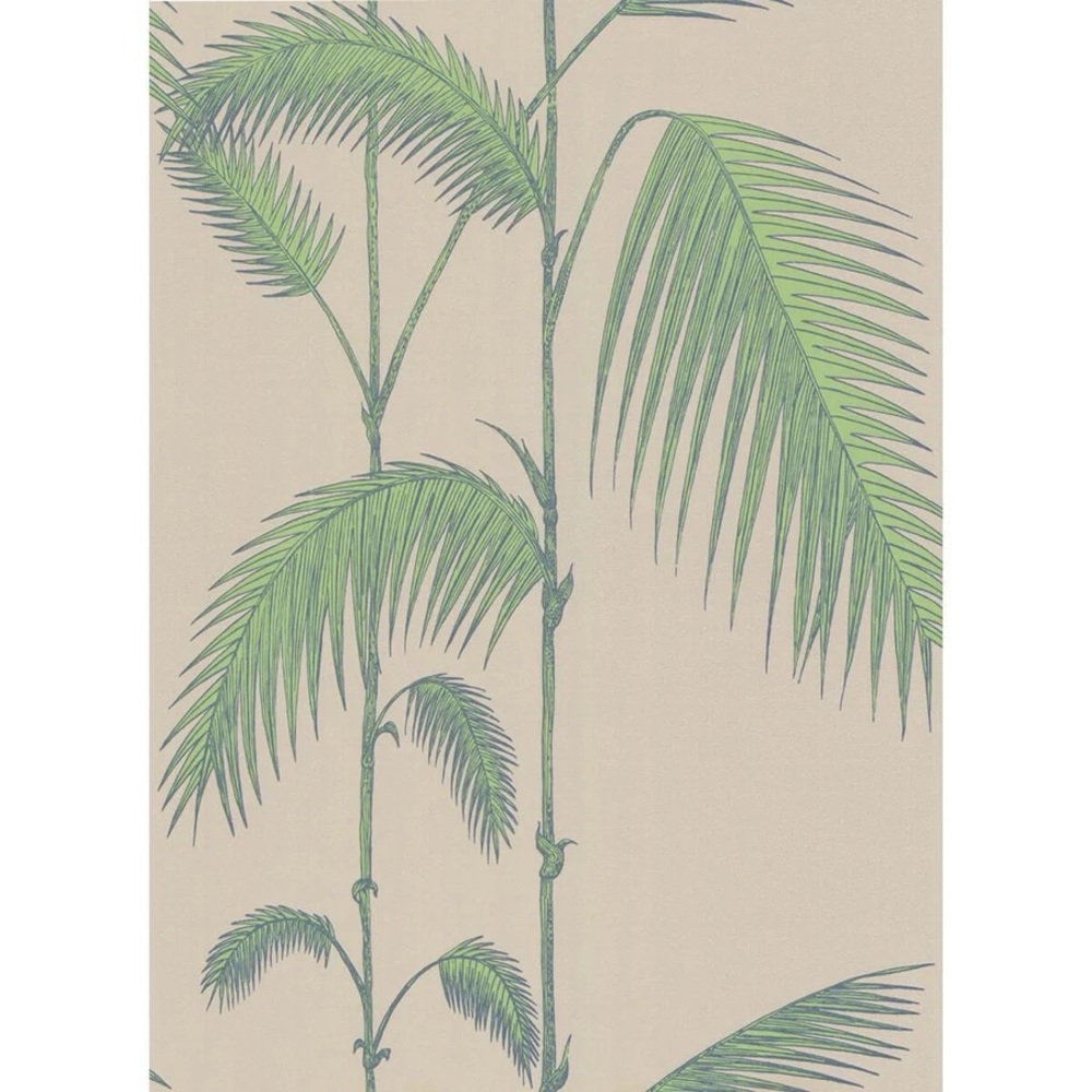 COLE & SON Palm Leaves Wallpaper Taupe/Green New